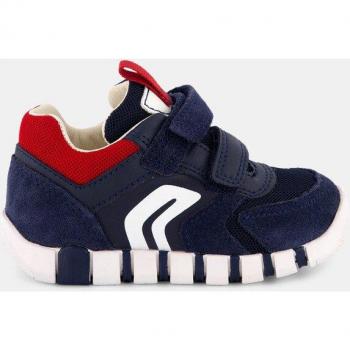 Baskets Geox Iupidoo bébé garçon bleu rouge et blanc 21
