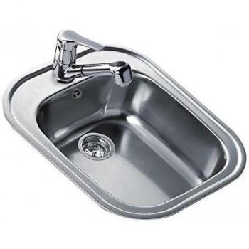 Teka Inline Stainless Steel One-Basin Faucet‑Compatible Sink