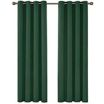 Deconovo Ösenvorhang Blickdicht 220x140 cm 2er Set