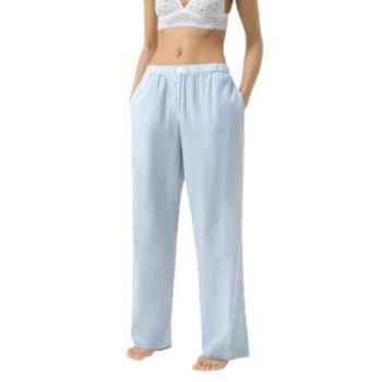 Long Cotton Nightwear with Stripe for Women – Mey