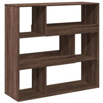 Stilvolles Bücherregal/Raumteiler Eiche Braun 100x33x94,5 cm
