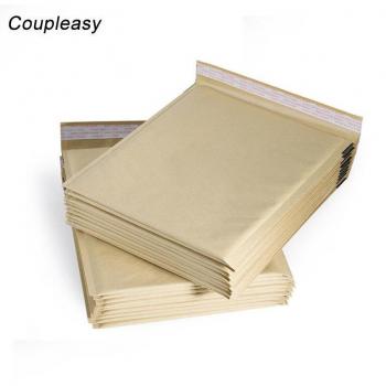 10Pcs Brown Kraft Self-Sealing Bubble Envelopes