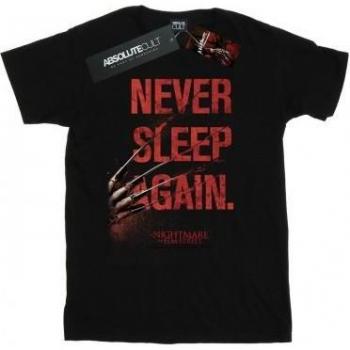 Elm Street Herren-T-Shirt „Schlaf ist für Schwächlinge“. XXL schwarz