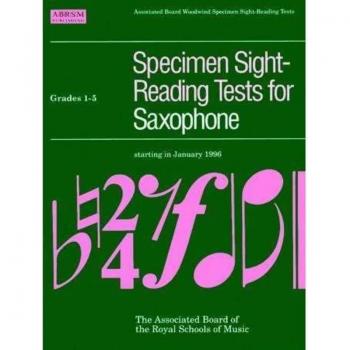 ABRSM ABRSM: Specimen Sight Reading Tests for Saxophone