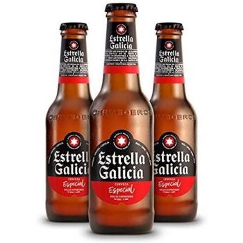 Cerveza Estrella Galicia, Pack 24 botellines. Estrella Galicia Cerveza Especial