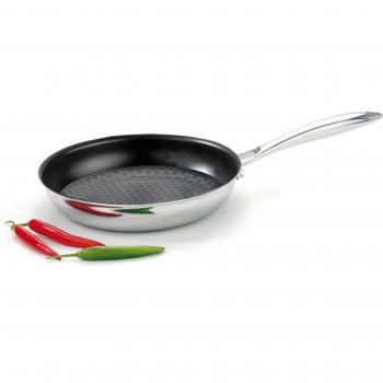 SILVERSTAR 28 cm Bratpfanne – Edelstahllage, induktion