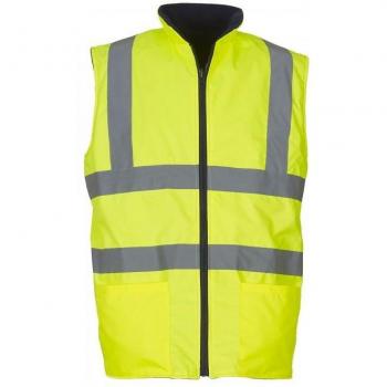 Yoko Gelbes Hi-Vis Körperwärmer‑Fleece 3XL – Vielseitig