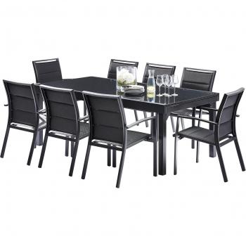 Salon de jardin full verre Wilsa Garden Modulo T8/12+F8