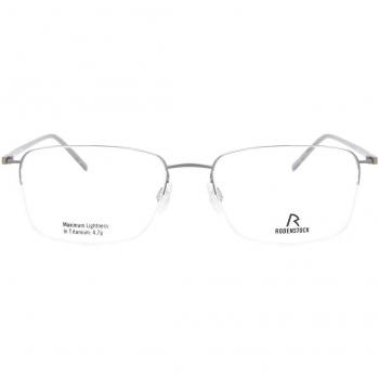 Rodenstock R7051 B Armazones y Lentes Recetados para Hombre Plateadas, 53 mm