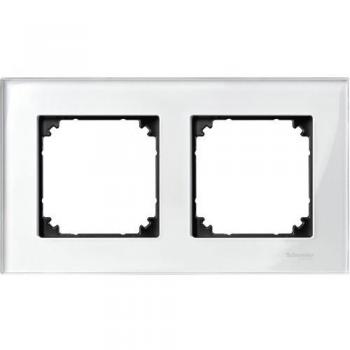 Cornice Doppia Eleganza – Cristallo Bianco Schneider MTN404219