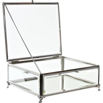 Kristall-Metall Schatulle DKD Home Decor – 25 × 21 × 10 cm, 43 cm