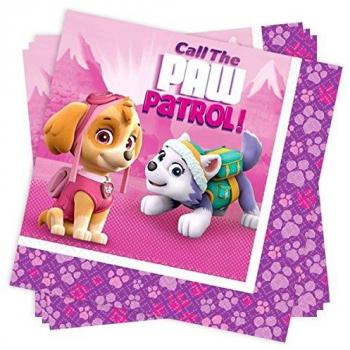 Tovaglioli di Carta Rosa 20 Pezzi Paw Patrol