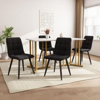 Tavolo Moderno 140x80 con Gambe Dorate