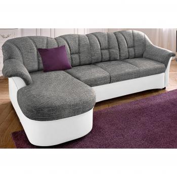 L‑Form Ecksofa Flores – Bett/Federkern möglich – 233 × 142 × 86 cm