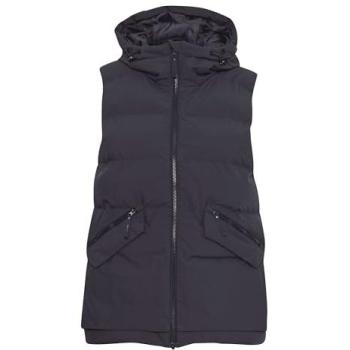 Steppweste Damen NBPaula – North Bend, grau Phantom, 100 % PES, sportliches Unifarben‑Design