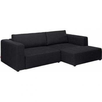 Ecksofa Heaven Style S (COLORS COLLECTION) – TOM Tailor Home, 242 × 85 × 162 cm, grau, Recamière rechts, Bett + Bettkasten
