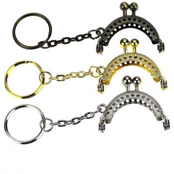 Bolso Accesorio 4CM: Monedero Metalico con Llavero Kiss
