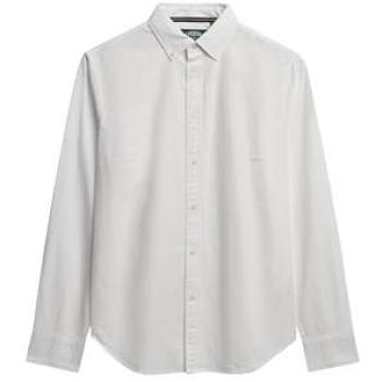 Blusa Oxford Slim Fit blanca XL – Estilo femenino Superdry