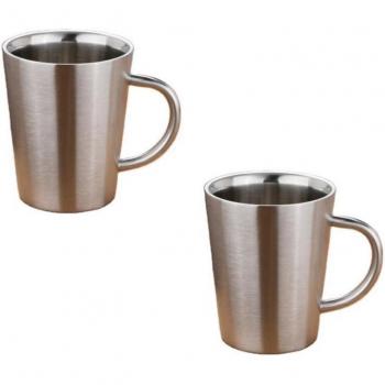 340ML 304 Stainless Steel Coffee and Tea Cups (2PCS)