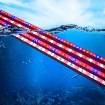 2pcs DC12V 0.5m 5730 IP68 Waterproof Hydroponic Grow Light Bar Red Blue