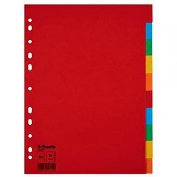 Multicolor A4 Dividers 10 Part