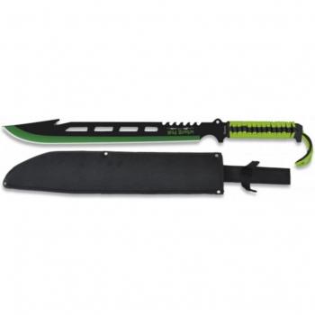 Mad Zombie Machete 32436 Foglia di 40 cm e Mango Verde