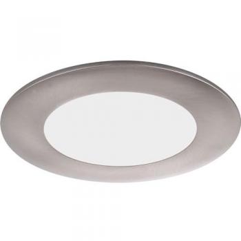 LED Einbaustrahler Warmweiß 6W 400Lm Nickel-matt mit Trafo und satiniertem Glas