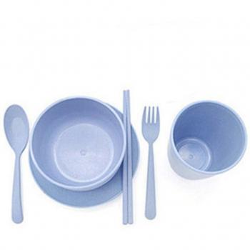 Kit repas bébé 6 pièces en paille de blé