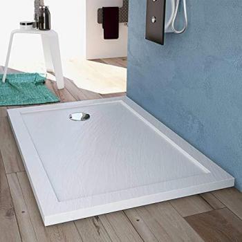 Plato de Ducha con Borde Realzado Flower 75x160 cm