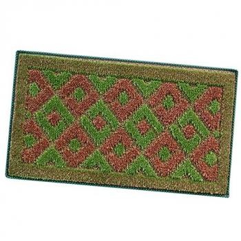Couvre-pied anti-dérapant Emmevi 50×80 cm, couleur verte