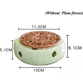 Teapot Heating Base with Plum Blossom Design