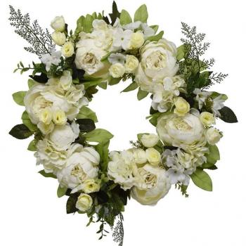 Wedding Peony Wreath