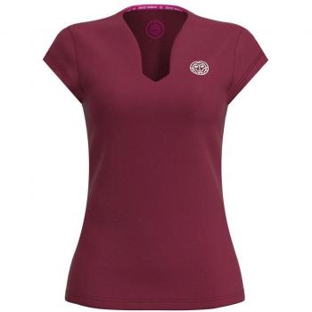BIDI BADU Damen V-Neck T-Shirt Protected Leafs