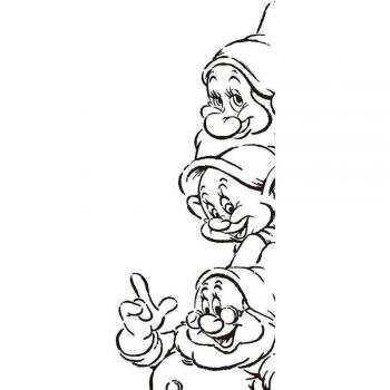 Disney Snow White Zwerge Wandposter – Rahmenlos für Kinderzimmer