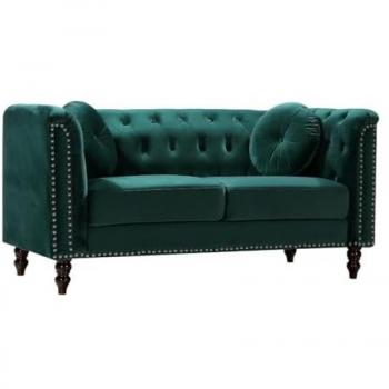 Turner 2-Sitzer Sofa im luxuriösen Samtgrün