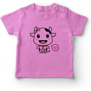 Ancemiel Niedliches Kuhbaby T-Shirt für Mädchen
