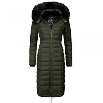 Umay Cappotto Navahoo Verde scuro e Nero