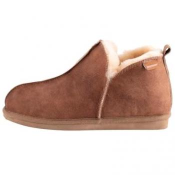 Shepherd Lammfell Hausschuhe Herren Braun Größe 49