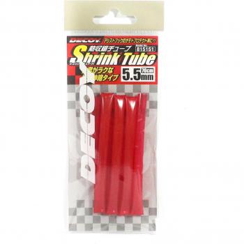 Tube thermorétractable Decoy T-3 rouge taille 5,5 mm (5151)