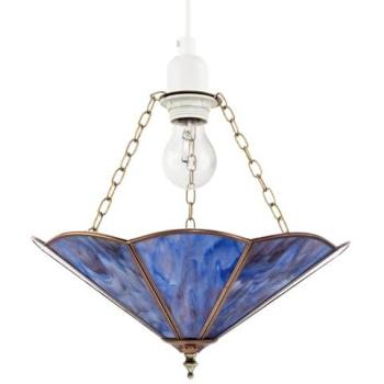 Midnight Blue Tiffany Glass Pendant – 14 Easy Fit