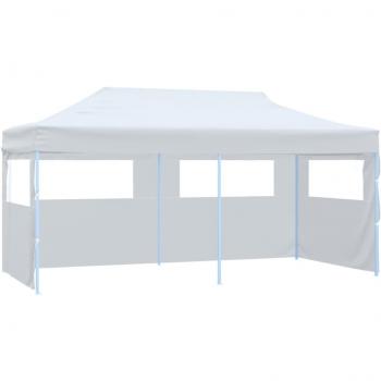 Tenda Evento VidaXL 3x6m, Dobrável, Paredes Laterais Aço Brilhante