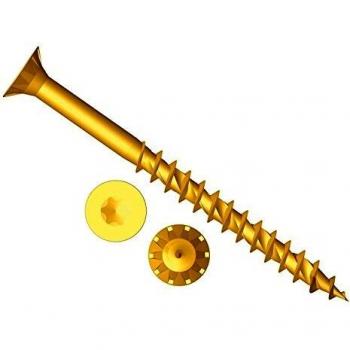 Zinc Yellow Passivated Forgefix Forgefast TORX® Compatible Elite Performance Wood Screw 4.0 x 40mm Box of 200