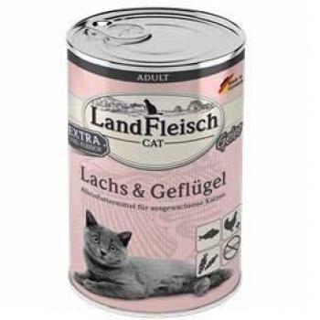 Landfleisch Cat Adult Gelee Lachs & Geflügel | 6X 400g