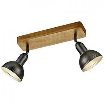 Trio Leuchten Delhi Lampada da soffitto 40 W, Nichel Anticato