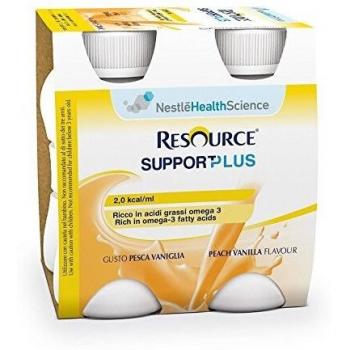 Resource support plus pesca vaniglia 4x125ml