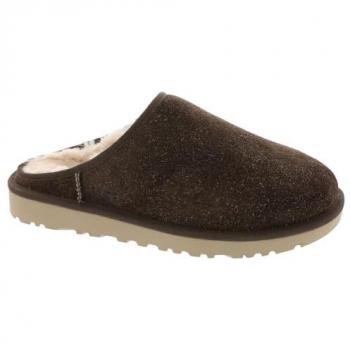UGG Classic Slip-On Shaggy Suede Men's Brown Slipper 8 M