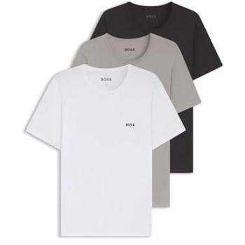 Black 100% Cotton T-Shirt Trio – Boss Brand – XL Men's Collection