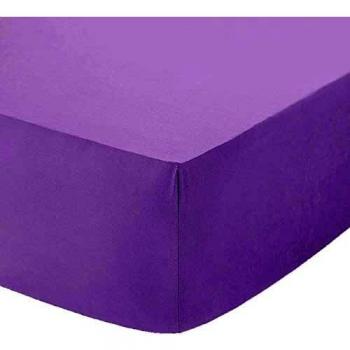 AmigoZone 16‑inch Extra Deep Fitted Sheet – Lilac Percale