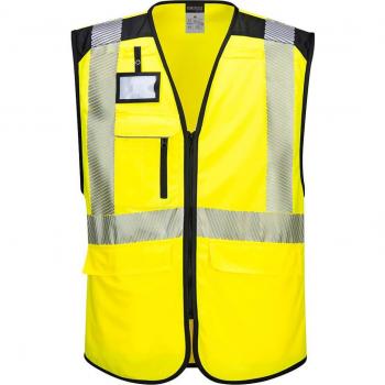 Portwest PW3 Hi Vis Executive Vest Yellow / Black
