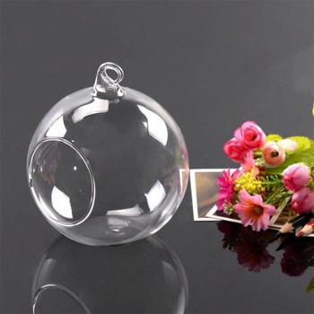 Contenant plante suspendu en verre